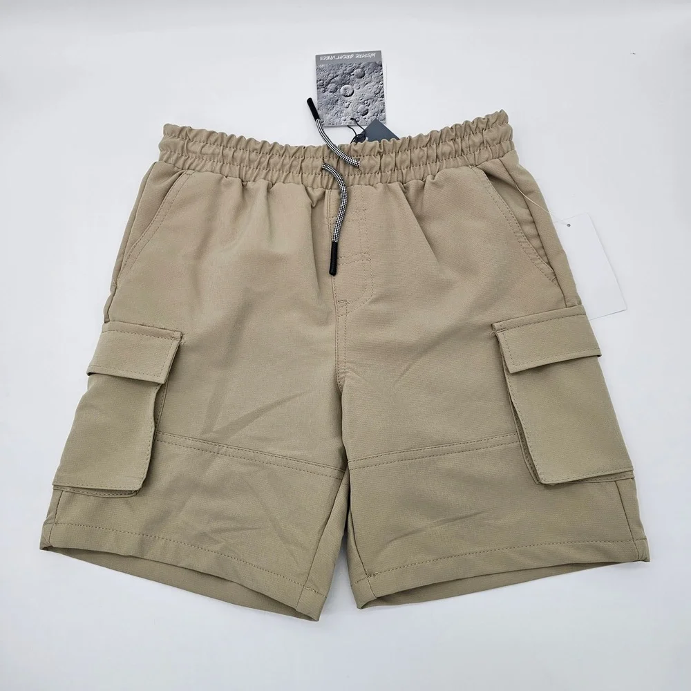Sovereign‎ Code Boys Cargo Shorts Stretch Elastic Waist Casual Stone Tan 10/12